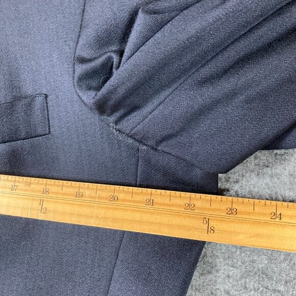 Vintage Polo University Club Ralph Lauren Double Breasted Blazer Mens 40R Blue * - Picture 7 of 16